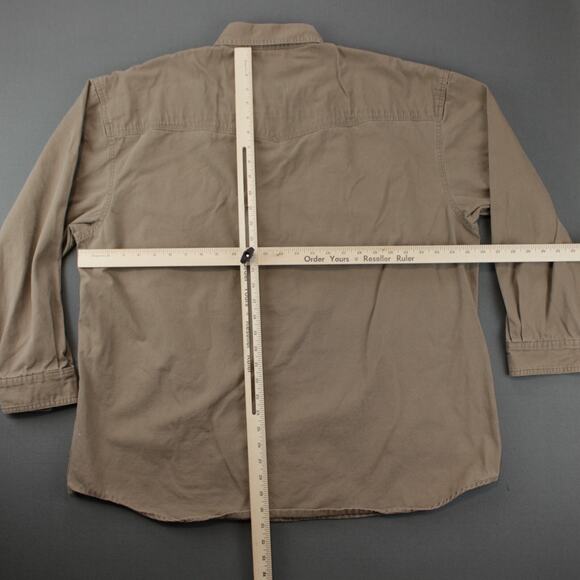 Timberland PRO Long Sleeve Shirt Men’s 2XL Brown Workwear Utility Casual - Picture 5 of 7